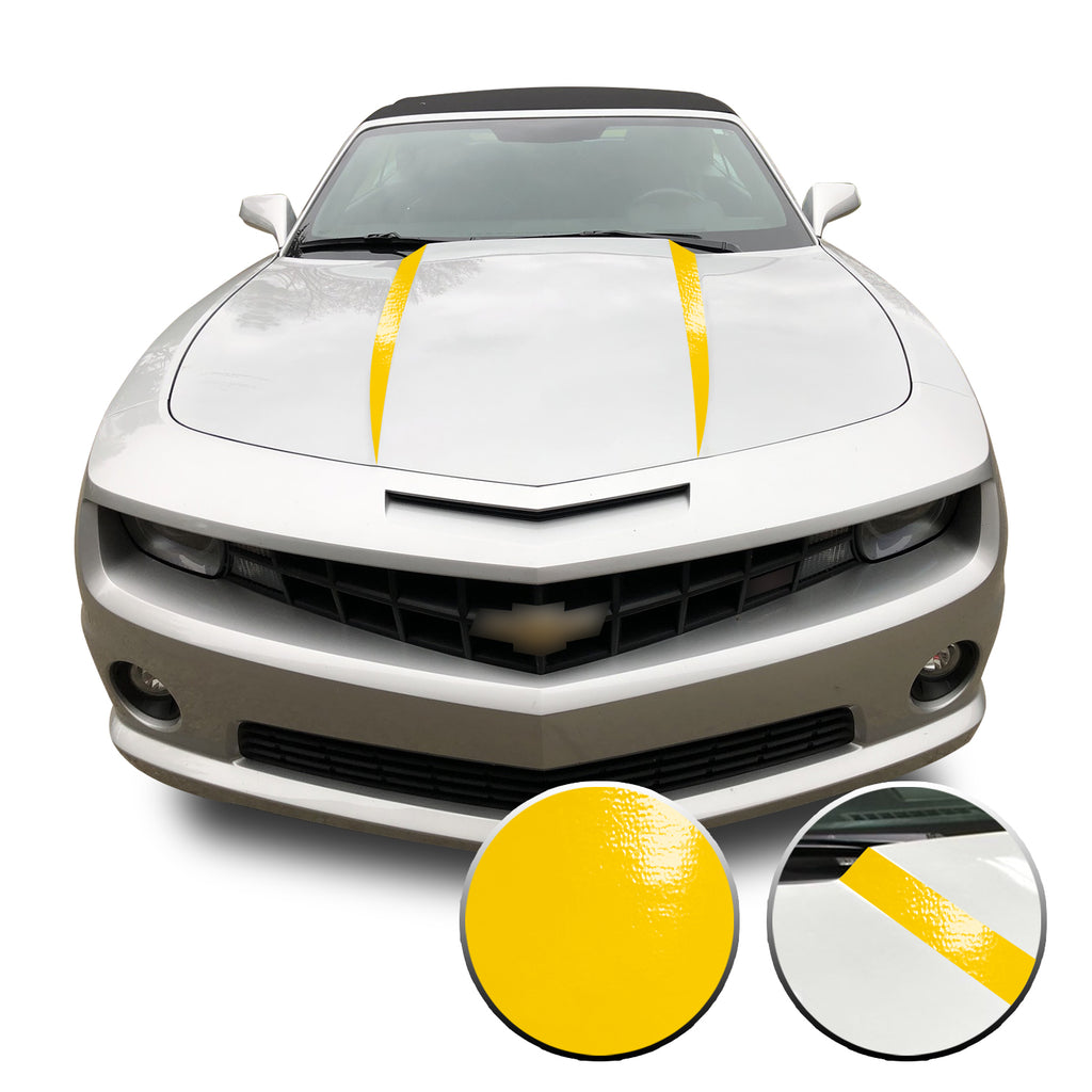 Hood Spears Vinyl Decal Overlay Trim Wrap Compatible with & Fits Camaro 2010-2015