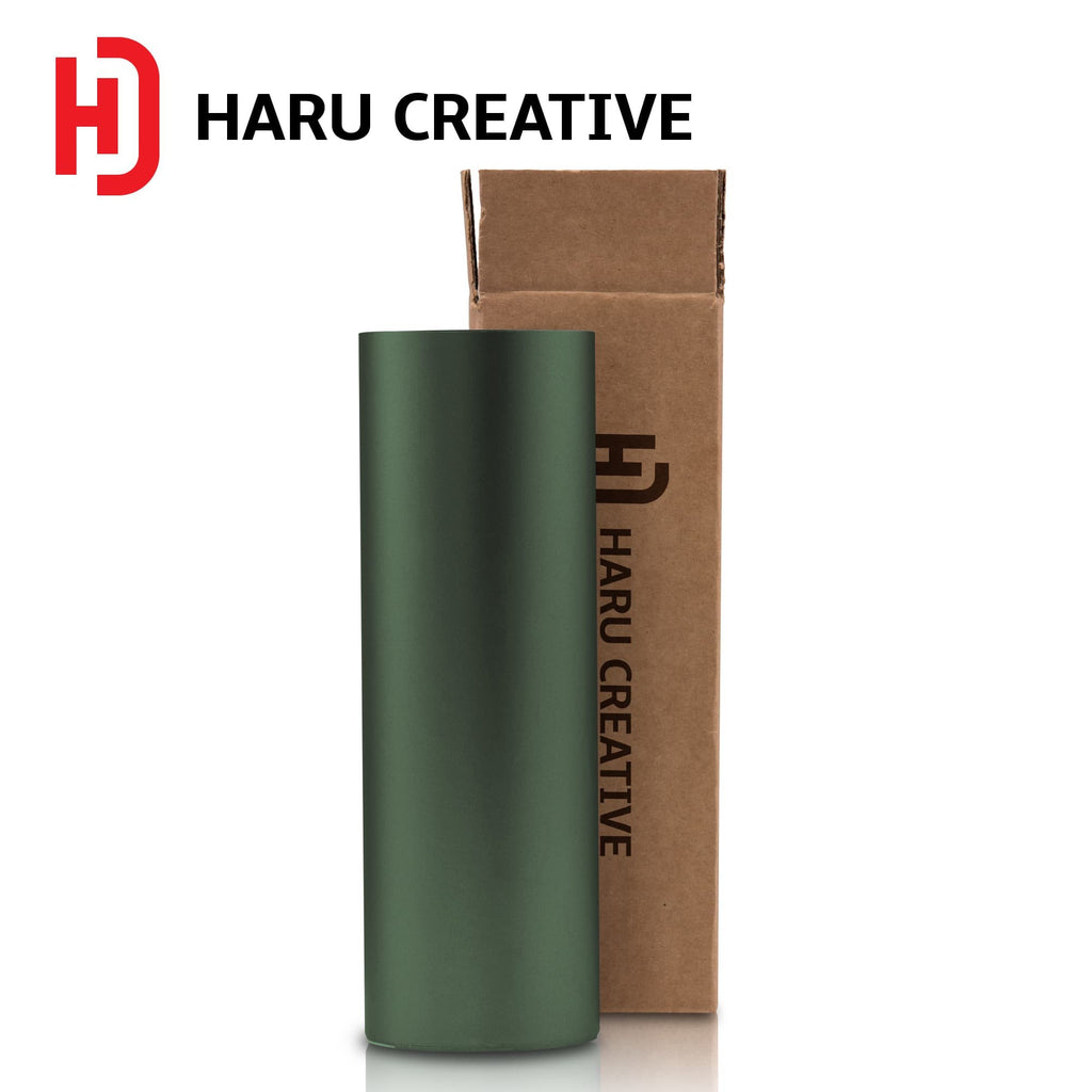 Army Green Matte Vinyl Wrap - Adhesive Decal Film Sheet Roll - Haru Creative Matte