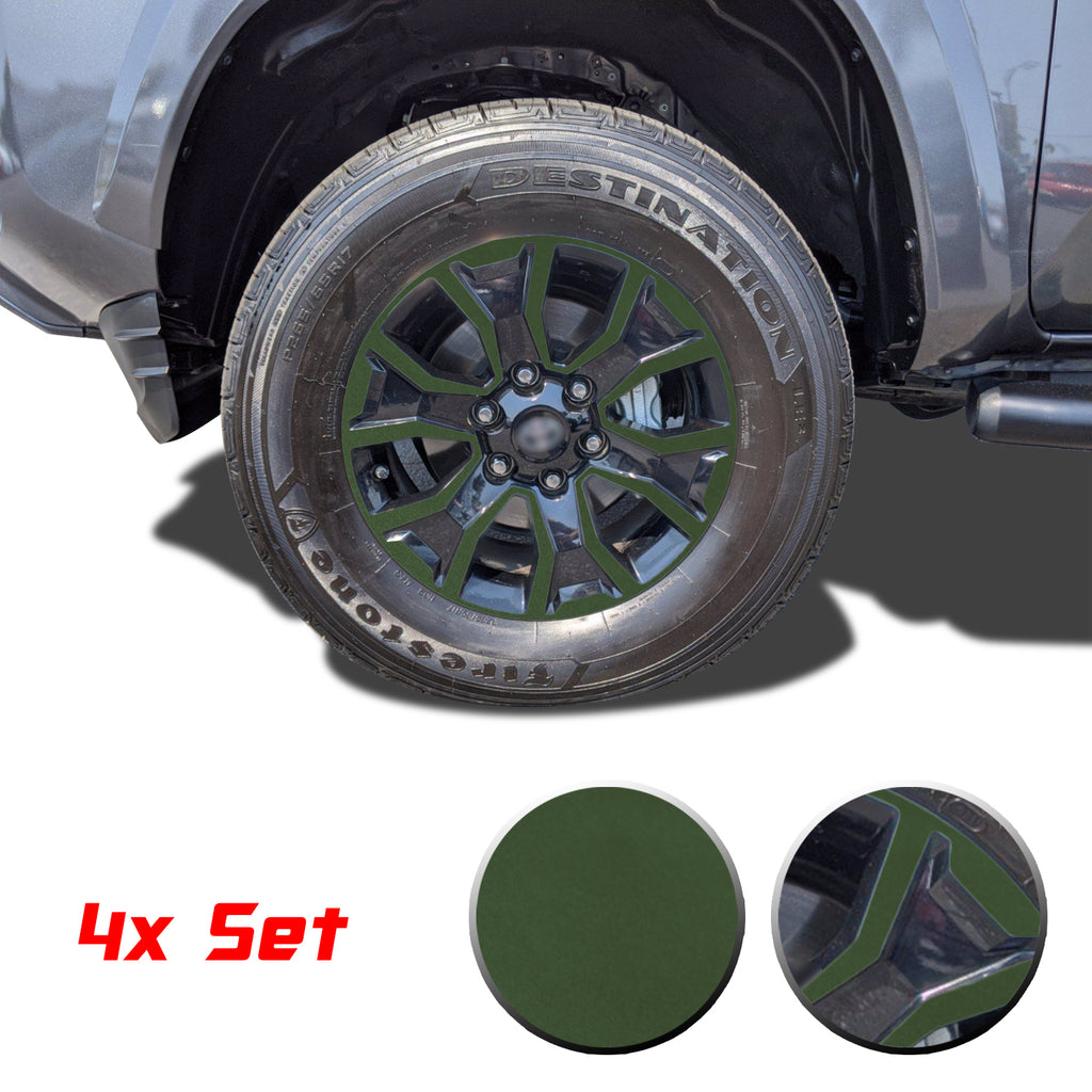 17" Wheel Rim Vinyl Overlay Decals Wrap Trim Compatible with and Fits Tacoma TRD Sport 2020 2021