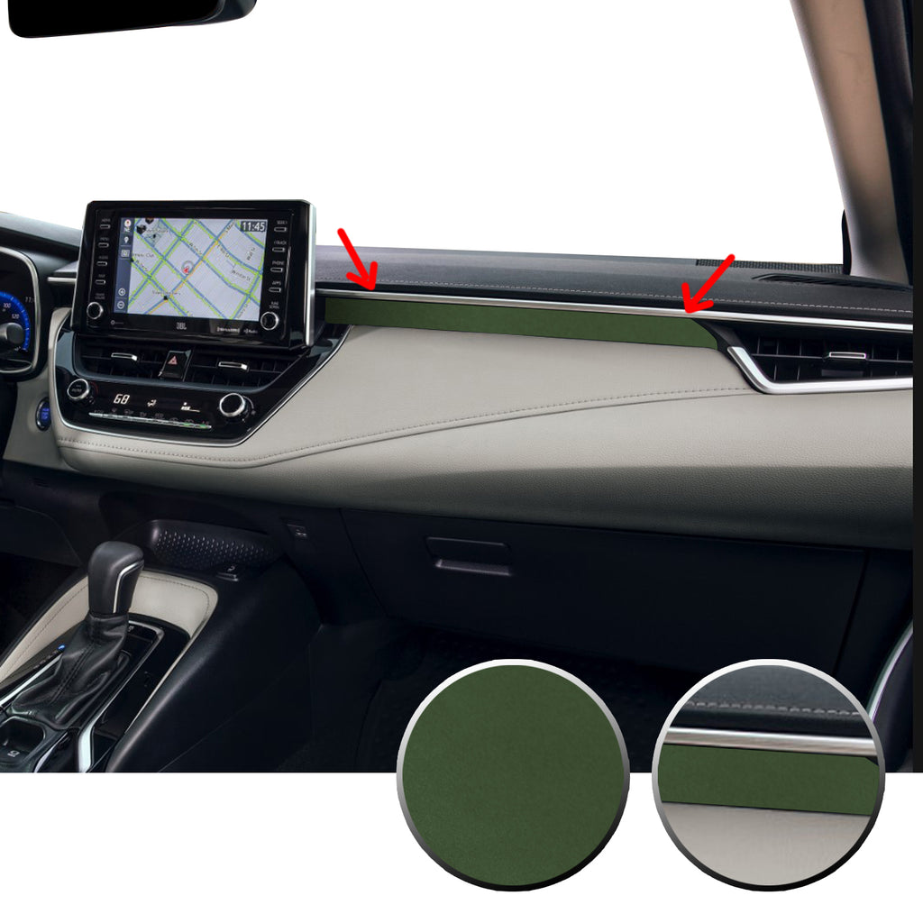 Center Dashboard Accent Vinyl Overlay Trim Precut Compatible with and Fits Corolla Toyota 2020