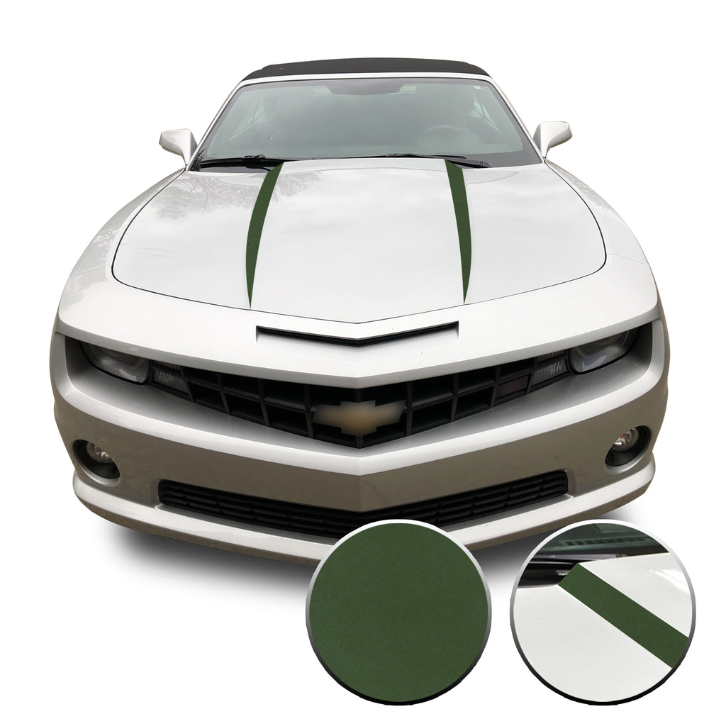 Hood Spears Vinyl Decal Overlay Trim Wrap Compatible with & Fits Camaro 2010-2015