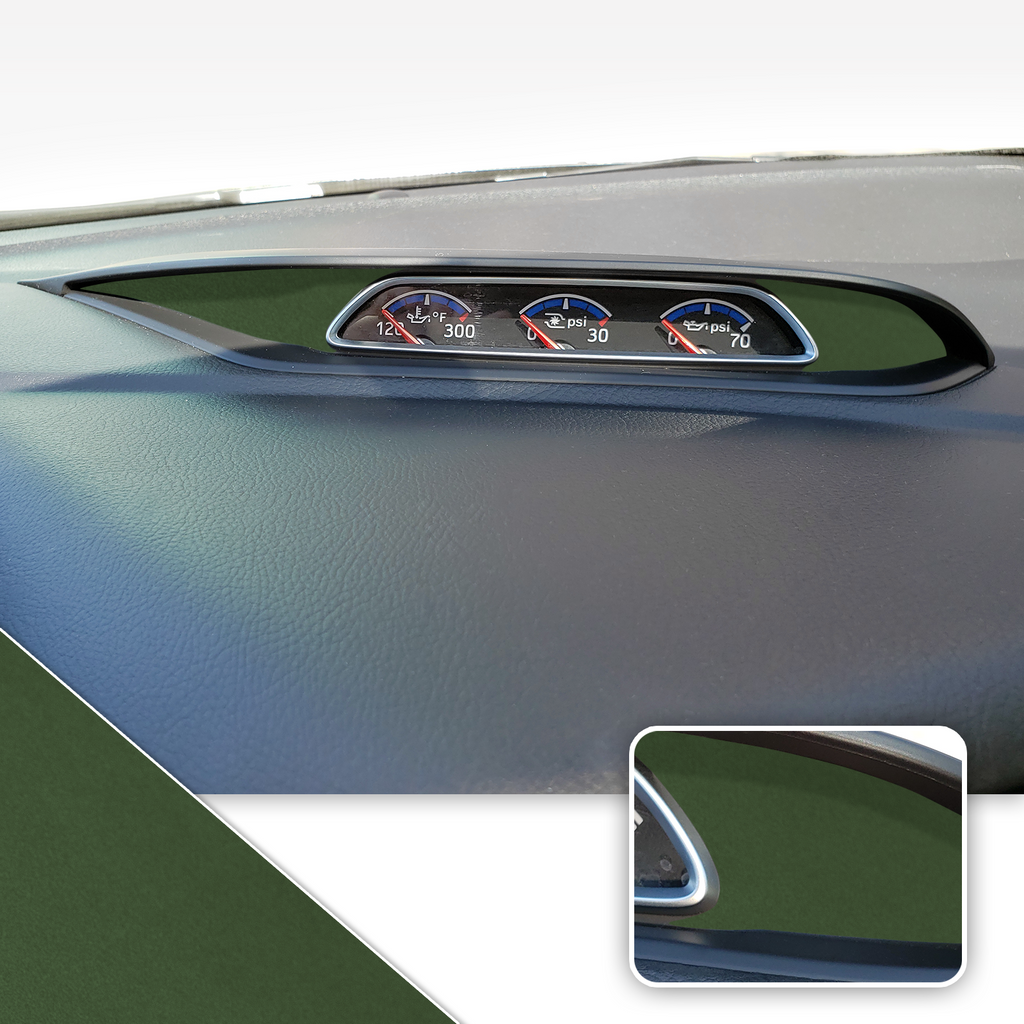 Turbo PSI Pod Instrument Gauges Vinyl Accent Overlay Wrap Trim Compatible with Ford Focus ST RS 2013-2018