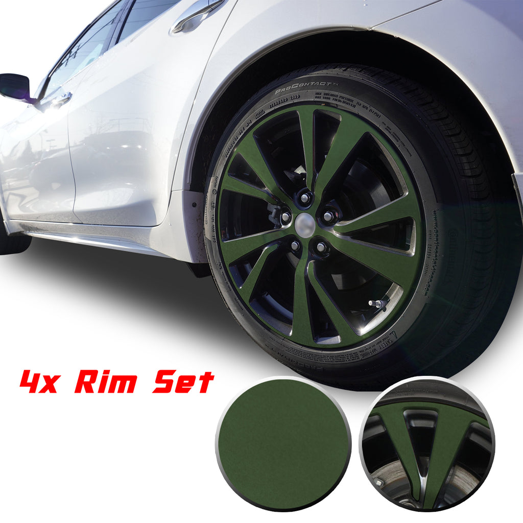 18" Wheel Rim Chrome Delete Vinyl Wrap Overlay Kit Compatible with and Fits Maxima 2016 - 2020
