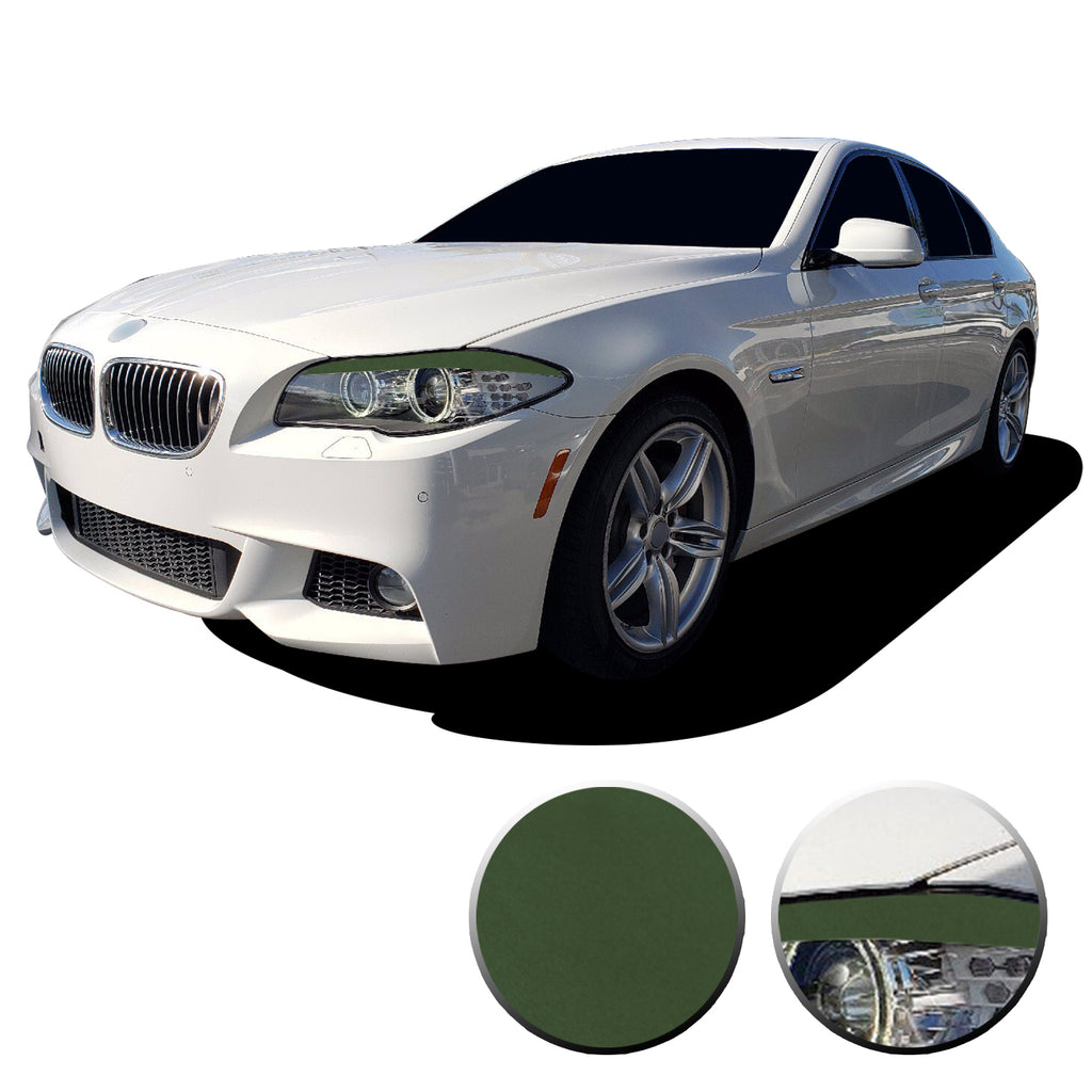 Headlight Eyelid Eyebrow Graphic Vinyl Decal Compatible with BMW 5 Series F10 2011-2013