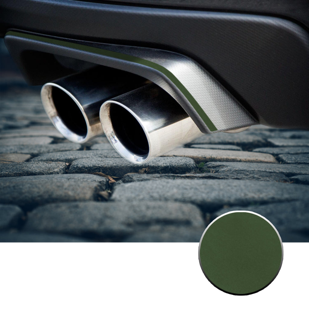 Exhaust Stripe Overlay Trim Decal Compatible With and Fits 2015-2020 Subaru WRX STi