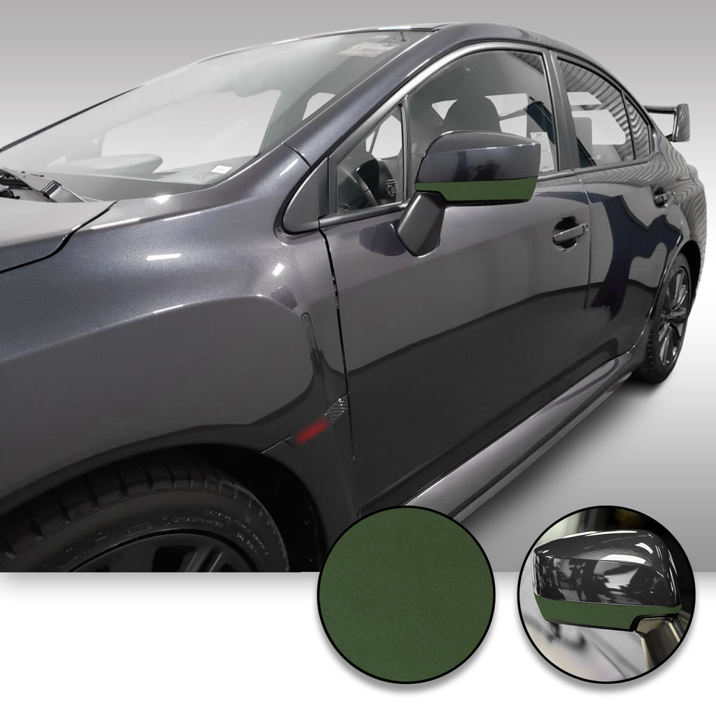 Side Mirror Accent Trim Overlay Wrap Vinyl Decal Sticker Compatible with and Fits WRX STi 2015-2020