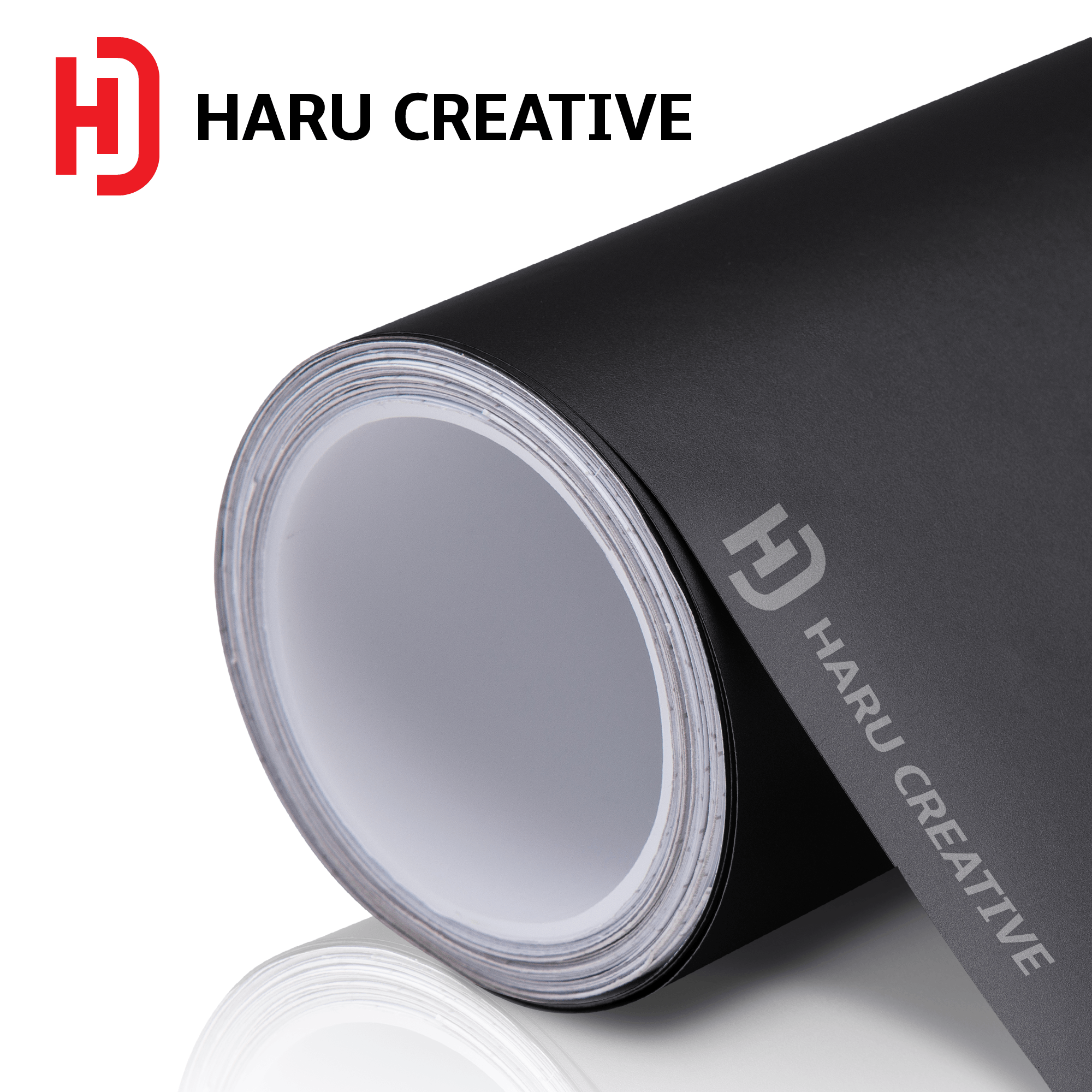 Black Matte Vinyl Wrap - Adhesive Decal Film Sheet Roll – Haru Creative