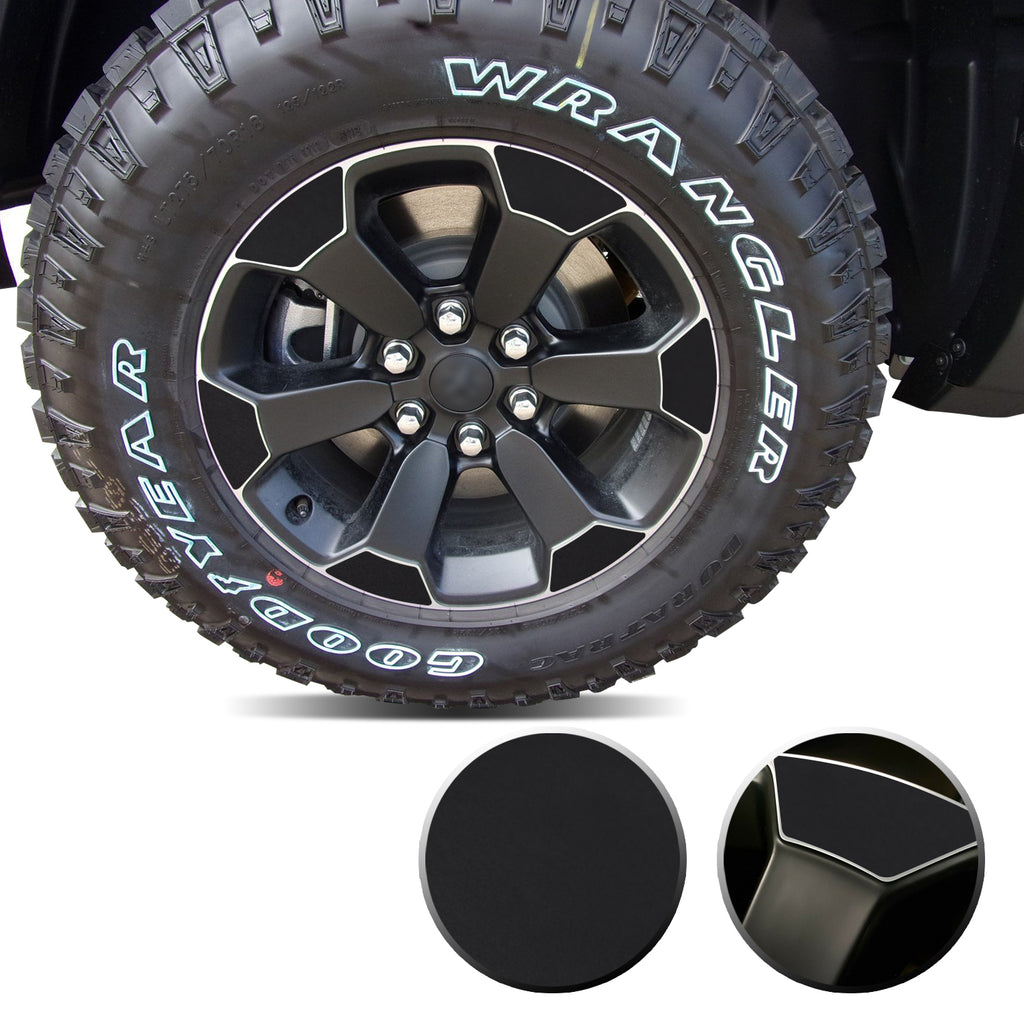 18" Wheel Precut Vinyl Wrap Graphic Decal Overlay Kit Compatible with and Fits Ram 1500 Rebel 2019-2020