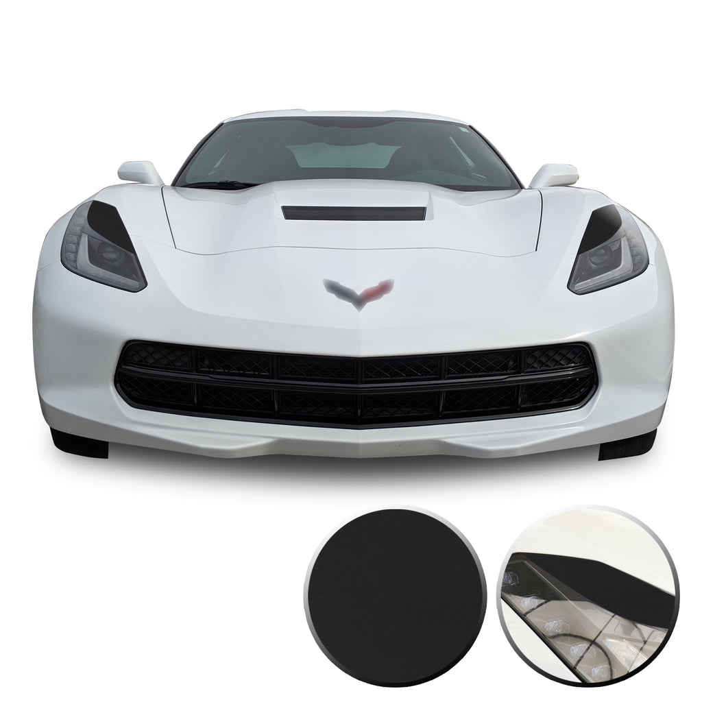 Headlight Eyelids Vinyl Decal Overlay Wrap Compatible with Corvette C7 2014-2019
