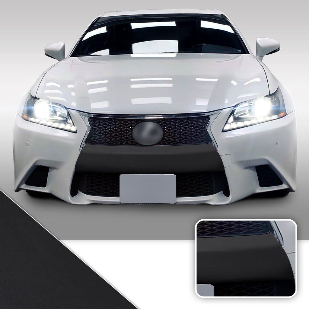 Front Bumper Fascia Blackout Overlay Precut Vinyl Wrap Kit Compatible with Lexus GS350 GS450h F Sport 2013-2015