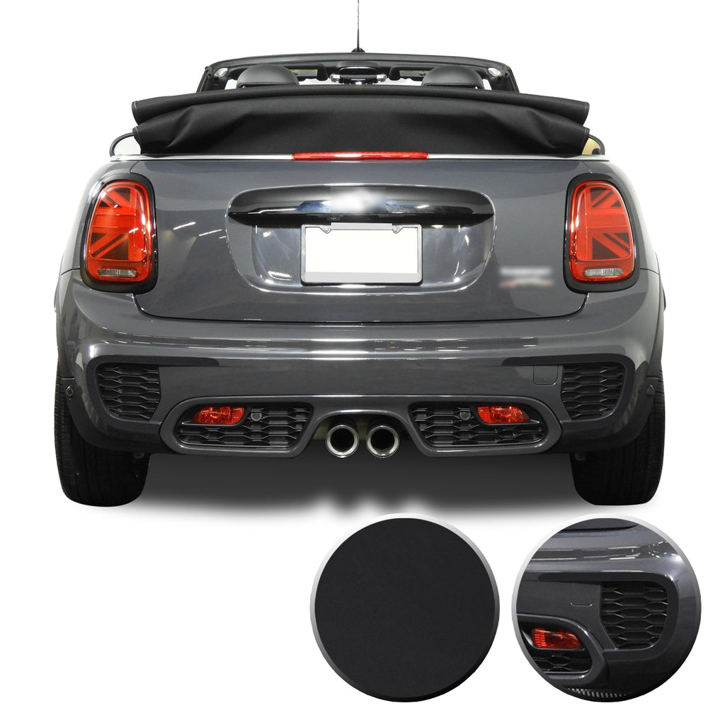 Rear Bumper Bezel Accent Vinyl Decal Overlay Wrap Compatible with John Cooper Works F56 F57 F55 Mini 2015-2020