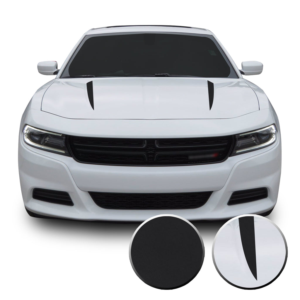 Hood Spears Racing Trim Vinyl Decal Compatible with Dodge Charger 2015 - 2020