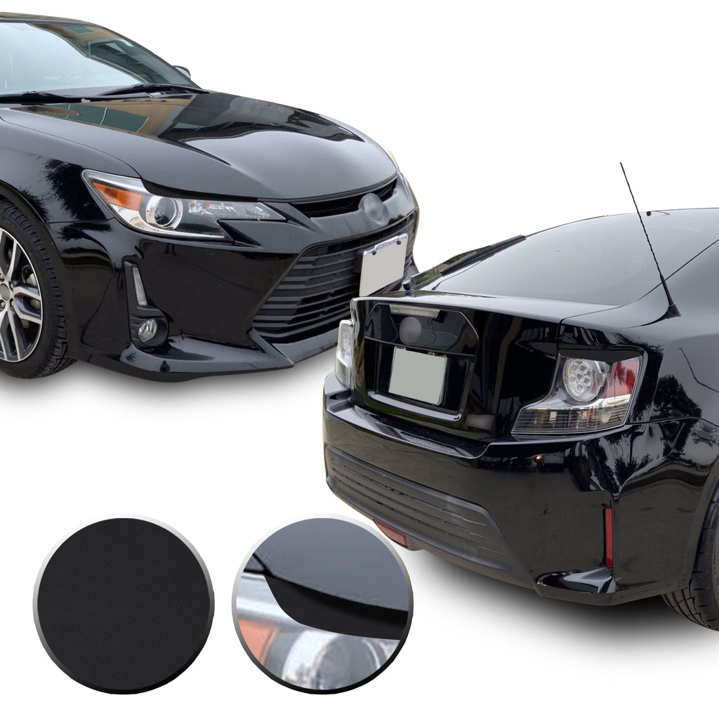 Headlight & Tail Light Eyelid Eyebrow Overlay Vinyl Decal Compatible with Scion tC 2014-2016