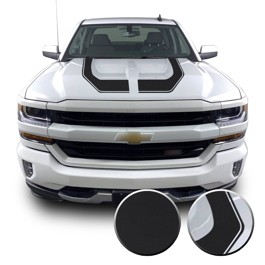 Rally Edition Style Hood Decal for 2016-2018 Z71 Chevrolet Silverado 1500
