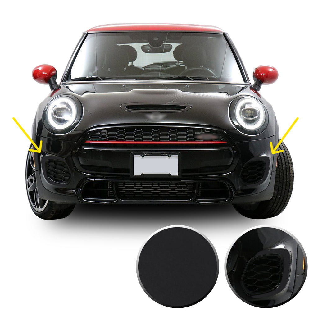 Front Bumper Bezel Accent Vinyl Decal Overlay Wrap Compatible with John Cooper Works F56 F57 F55 Mini 2015-2020
