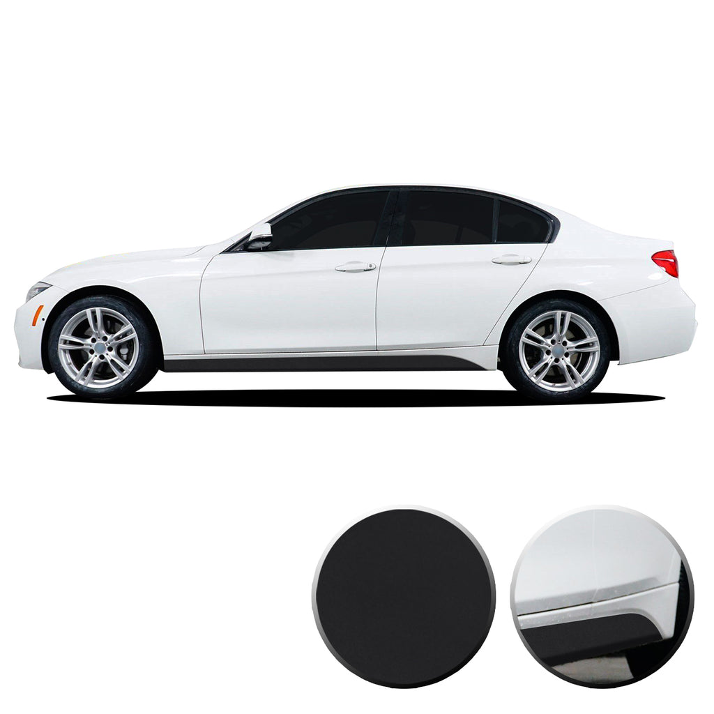Lower Panel Side Skirt Accent Vinyl Overlay Compatible with BMW 3 Series F30 F31 E90 E91 2007-2019