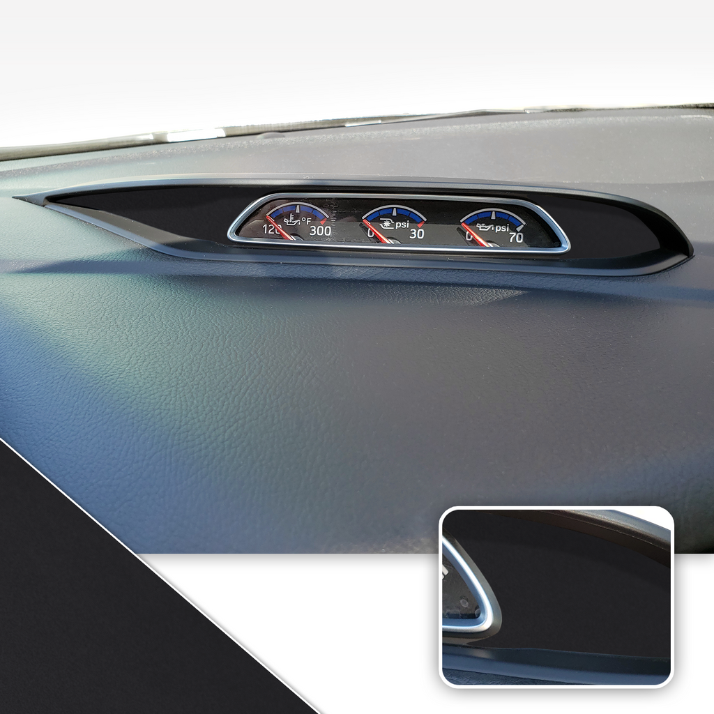 Turbo PSI Pod Instrument Gauges Vinyl Accent Overlay Wrap Trim Compatible with Ford Focus ST RS 2013-2018