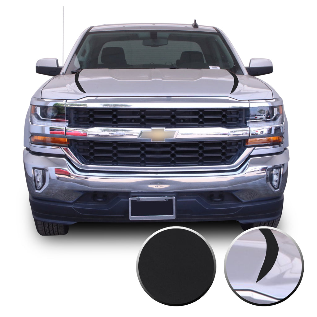 Hood Spears Graphic Overlay Vinyl Decal Wrap Compatible with Silverado 1500 2016-2018