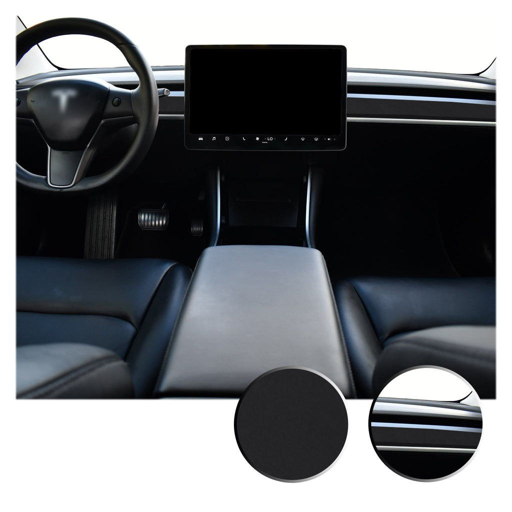 Dashboard Overlay Decal Trim Kit Compatible with and Fits Tesla Model 3 2017-2020