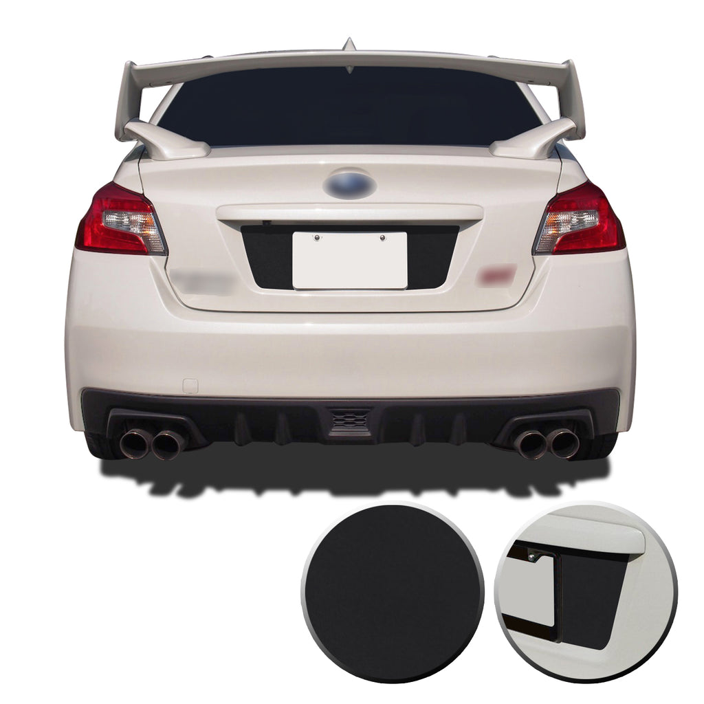 Trunk Rear License Trim Decal Overlay Compatible with and Fits Subaru WRX STi 2015-2020