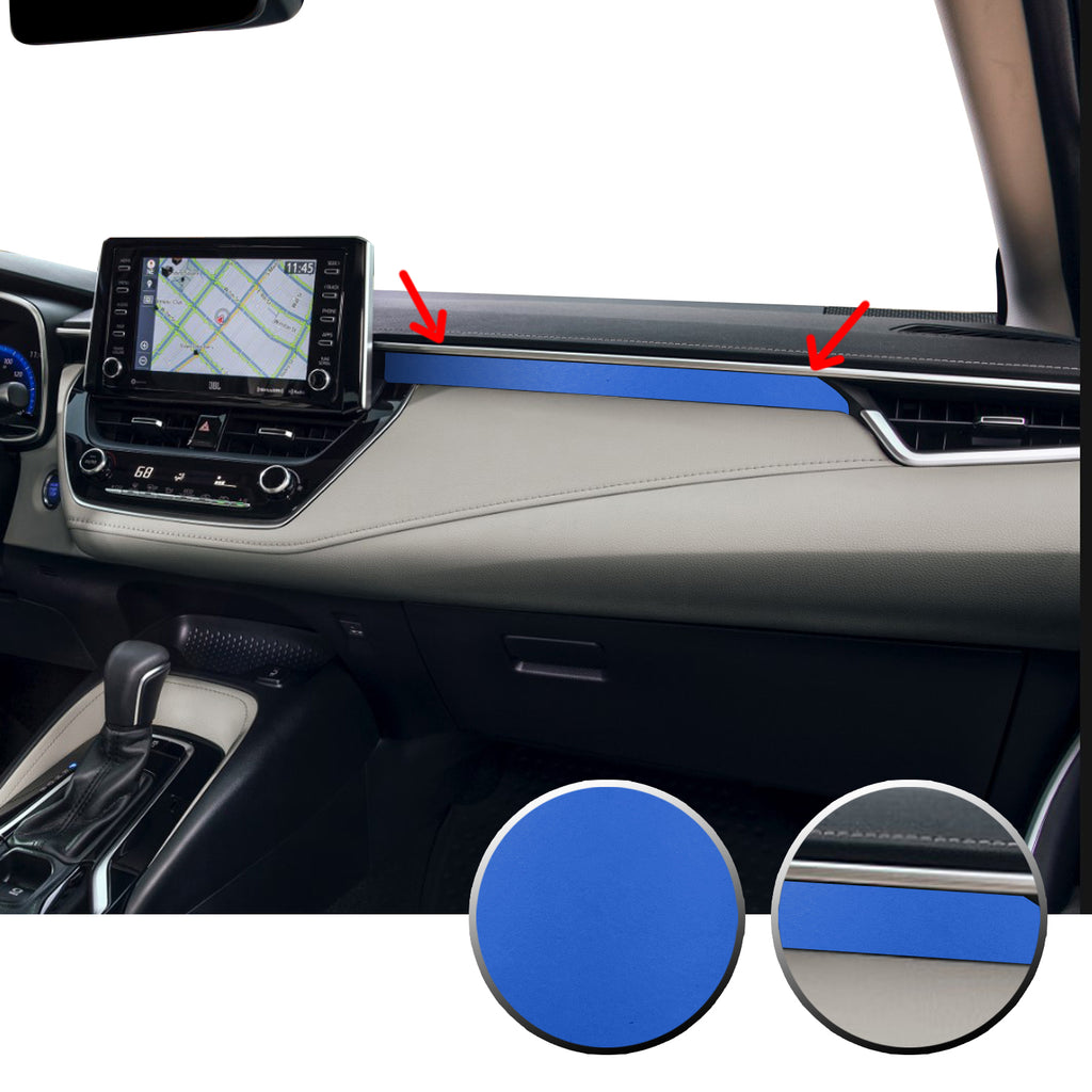 Center Dashboard Accent Vinyl Overlay Trim Precut Compatible with and Fits Corolla Toyota 2020