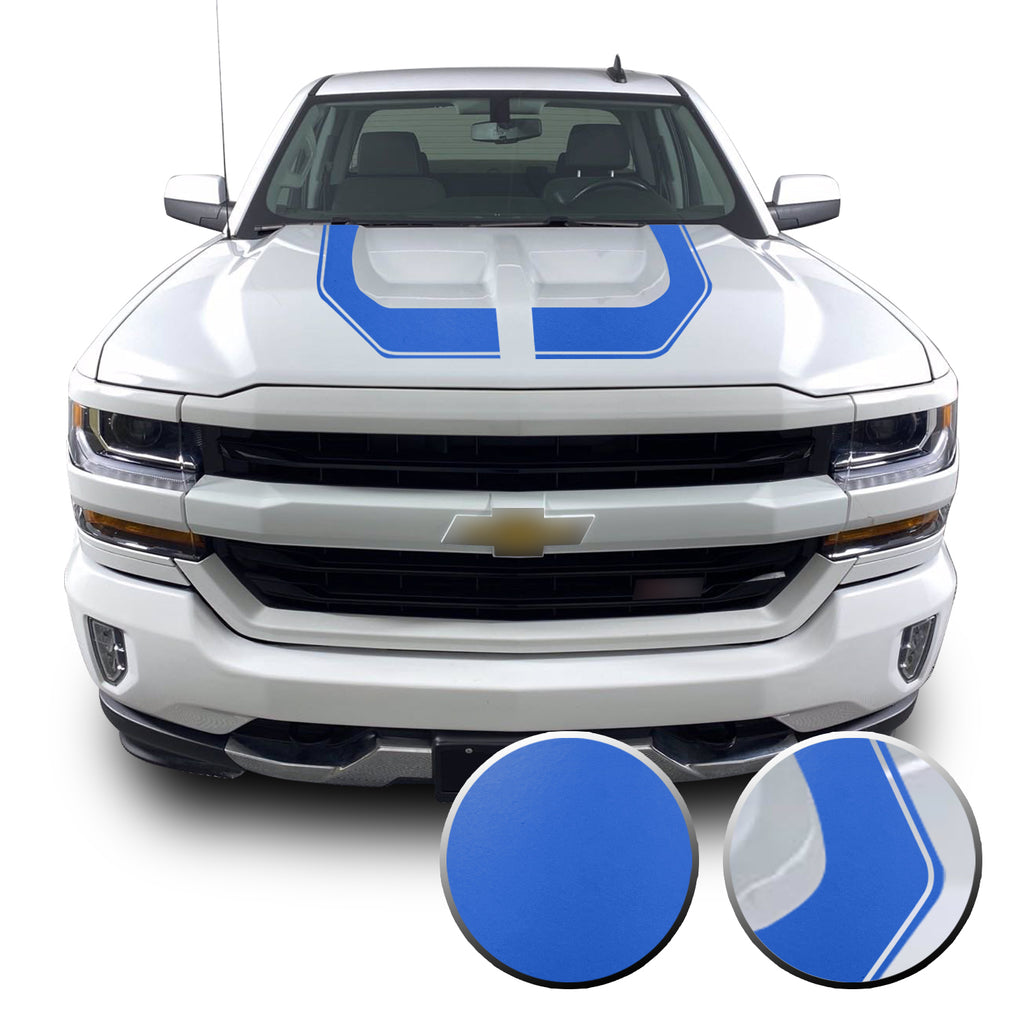 Rally Edition Style Hood Decal for 2016-2018 Z71 Chevrolet Silverado 1500