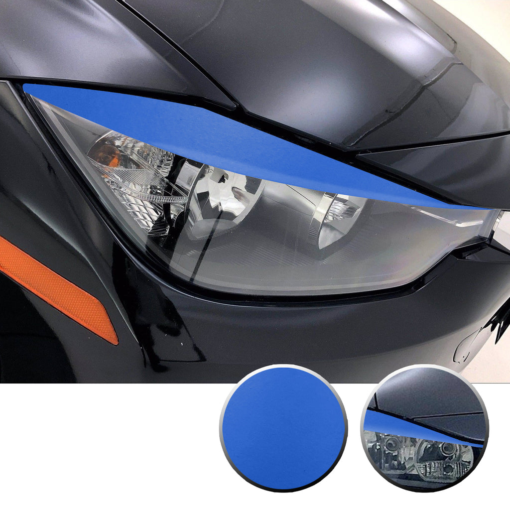 Headlight Eyelid Eyebrow Overlay Vinyl Decal Compatible with BMW 3 Series F30 2012 - 2016