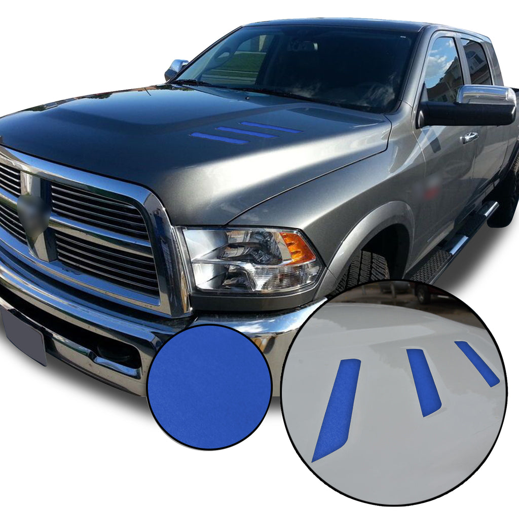 Front Hood Grille Stripe Insert Overlay Vinyl Decal Compatible with and Fits Dodge Ram 2010-2018