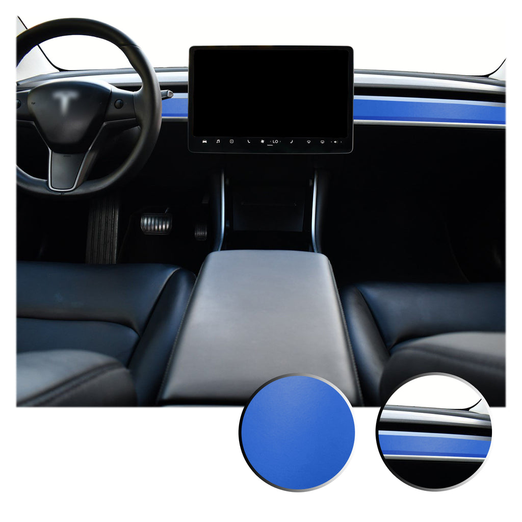 Dashboard Overlay Decal Trim Kit Compatible with and Fits Tesla Model 3 2017-2020