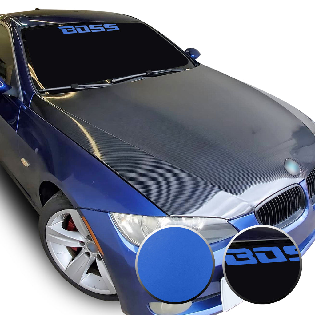 23" x 2.3" Boss Racing Performance Windshield Universal Overlay Pre Cut Graphic Vinyl Decal