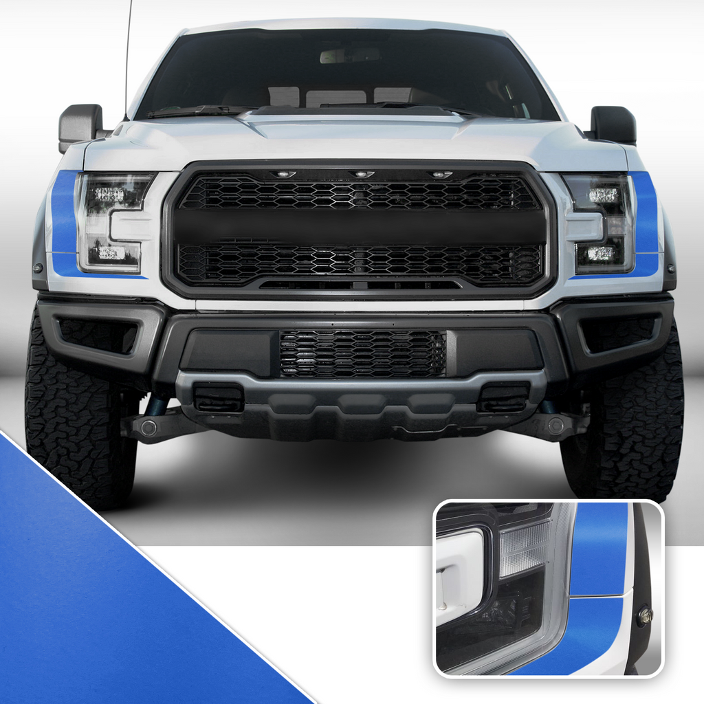 Headlight Accent Decal Overlay Trim Compatible with and Fits Raptor F-150 2018+