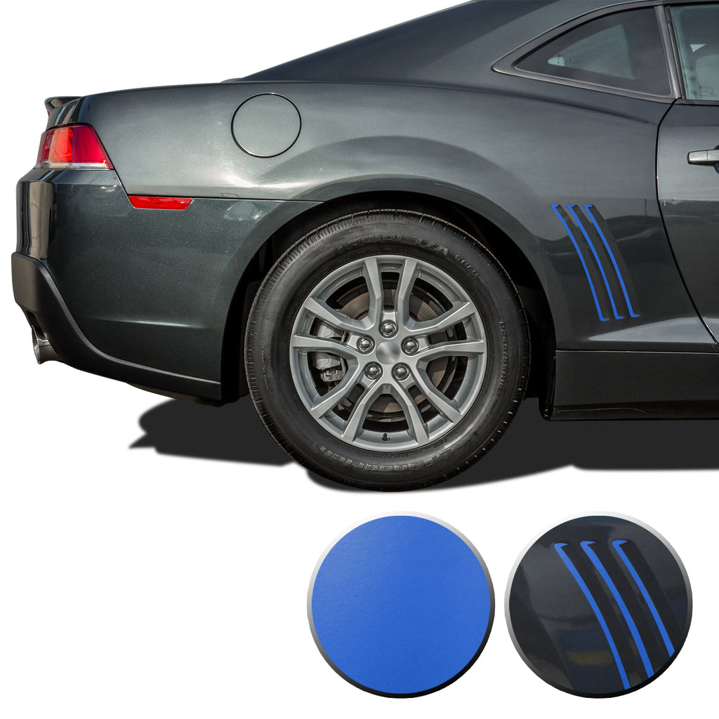 Thin Side Vent Vinyl Decal Overlay Wrap Trim Compatible with and Fits Camaro 2010-2015