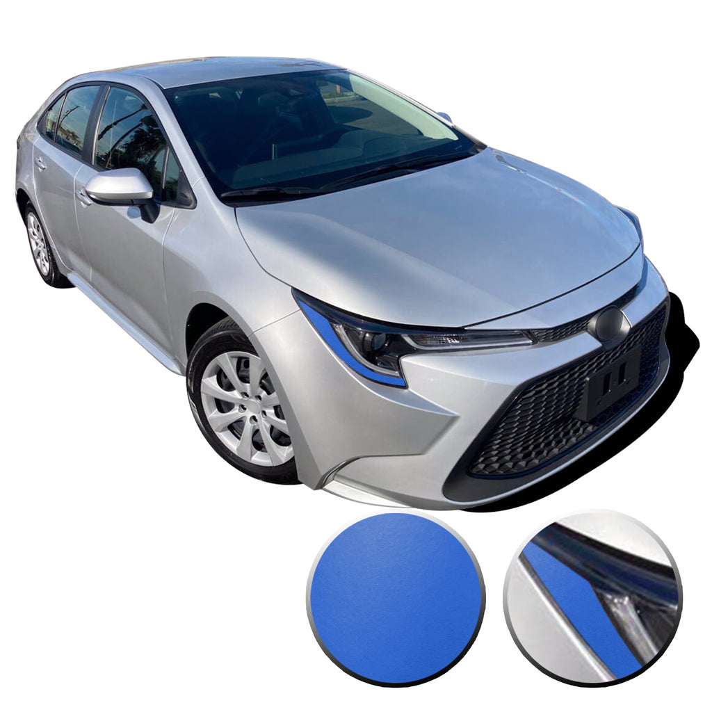 Headlight Amber Delete Accent Overlay Pre Cut Vinyl Decal Compatible with Toyota Corolla 2019 2020 2021