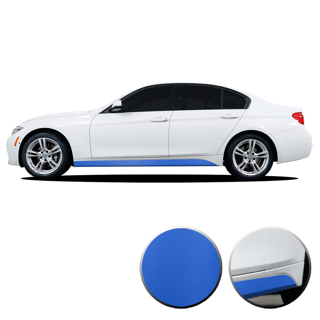 Lower Panel Side Skirt Accent Vinyl Overlay Compatible with BMW 3 Series F30 F31 E90 E91 2007-2019
