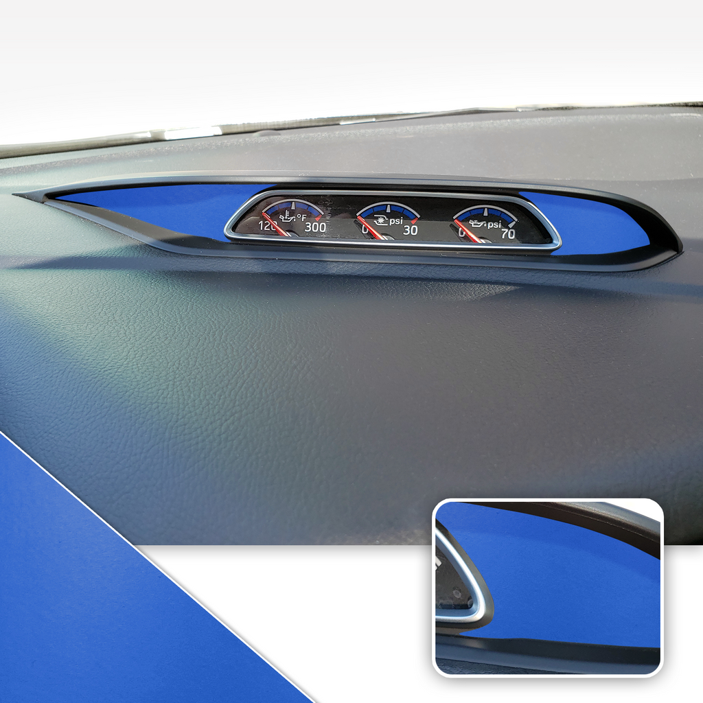 Turbo PSI Pod Instrument Gauges Vinyl Accent Overlay Wrap Trim Compatible with Ford Focus ST RS 2013-2018
