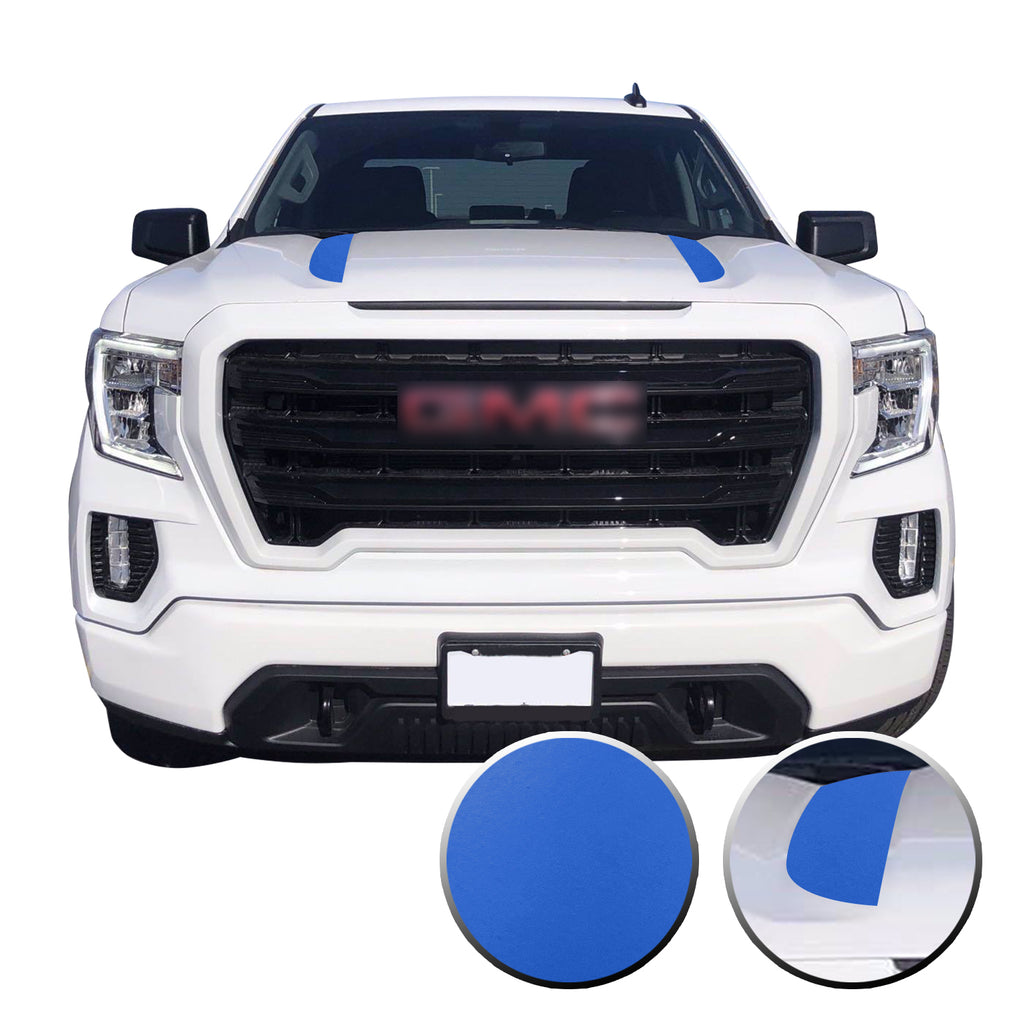 Hood Spear Stripes Trim Vinyl Decal Compatible with GMC Sierra 2020 - 2021