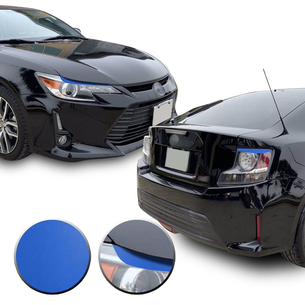 Headlight & Tail Light Eyelid Eyebrow Overlay Vinyl Decal Compatible with Scion tC 2014-2016