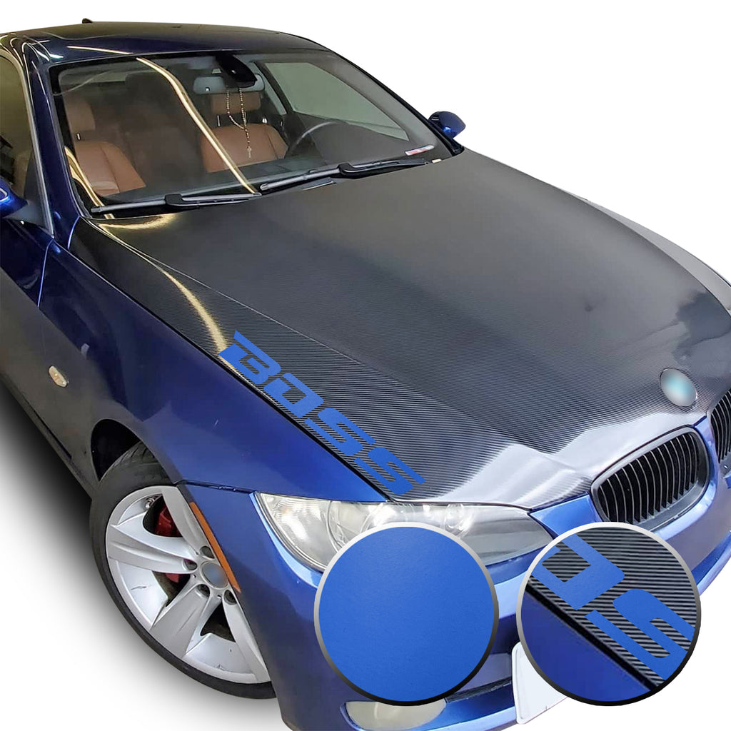 21" x 2.1" Boss Racing Performance Hood Trunk Universal Overlay Pre Cut Graphic Vinyl Decal