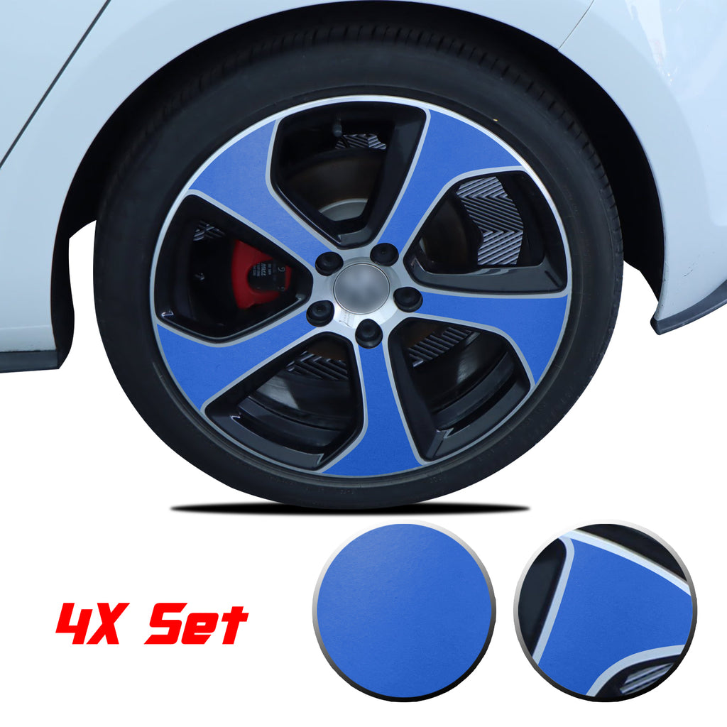 Wheel Rim Overlay Graphic Vinyl Decal Compatible with Volkswagen MK7 GTi 2014-2020