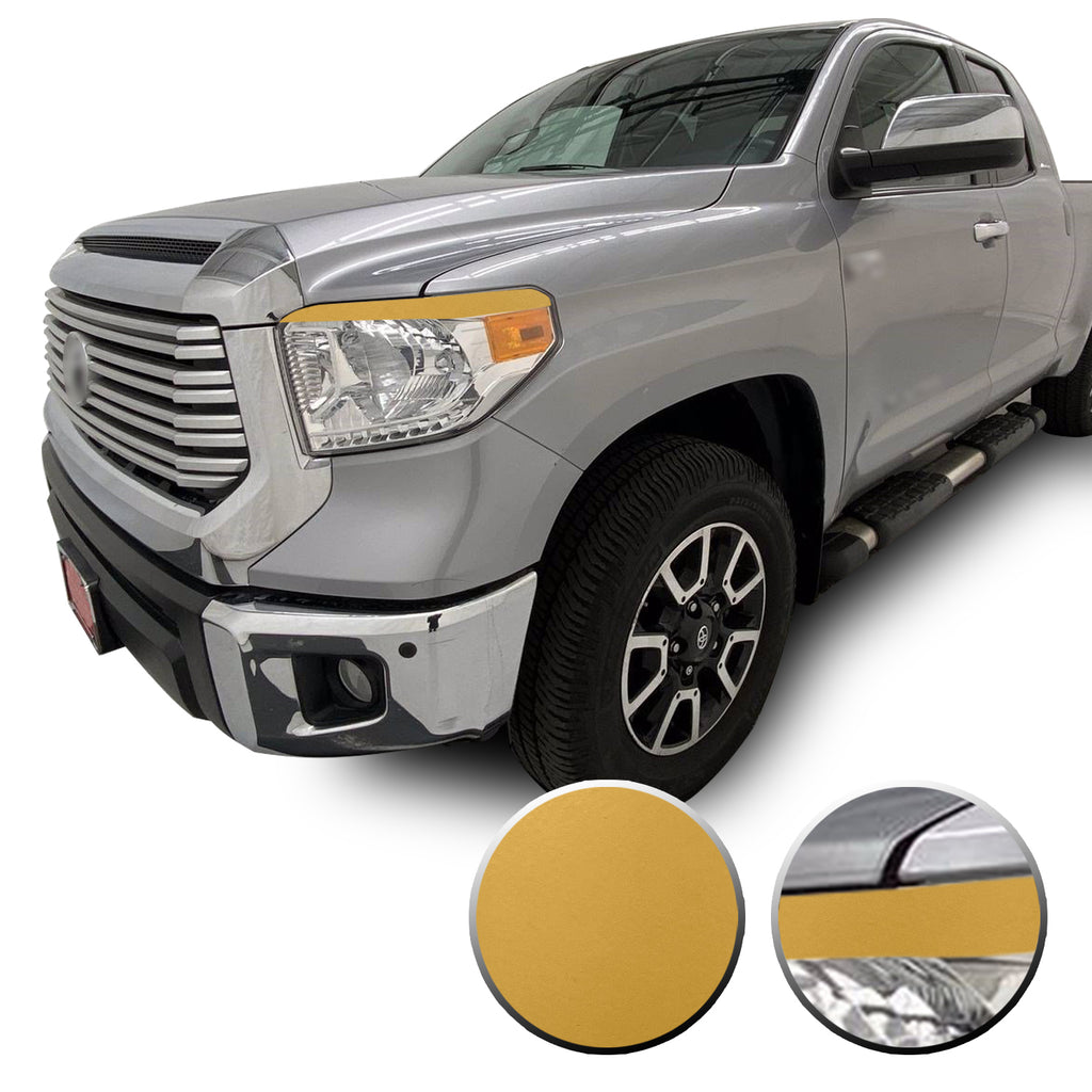 Headlight Eyelid Eyebrow Graphic Vinyl Decal Compatible with Toyota Tundra 2014-2017