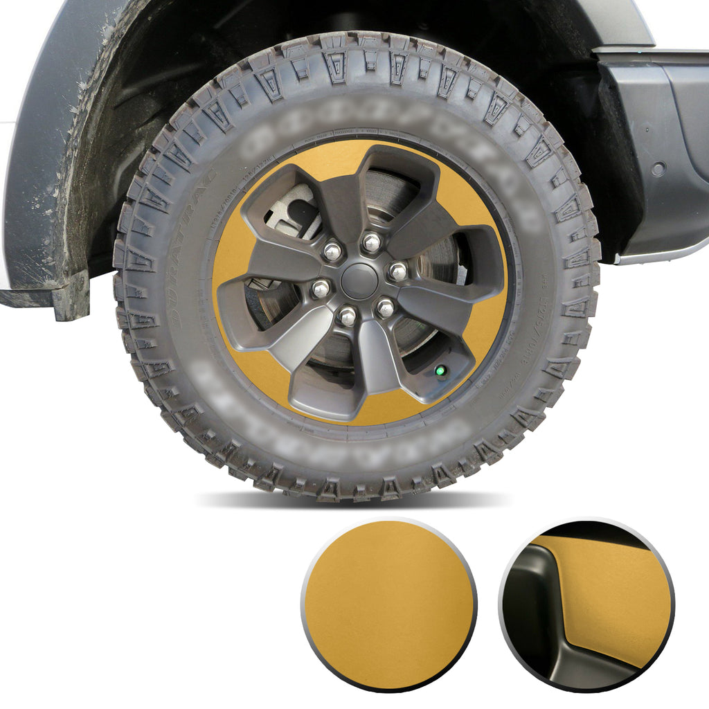 Full Wheel Overlay Rim Accent Vinyl Decal Wrap Compatible with Ram Rebel 2018+