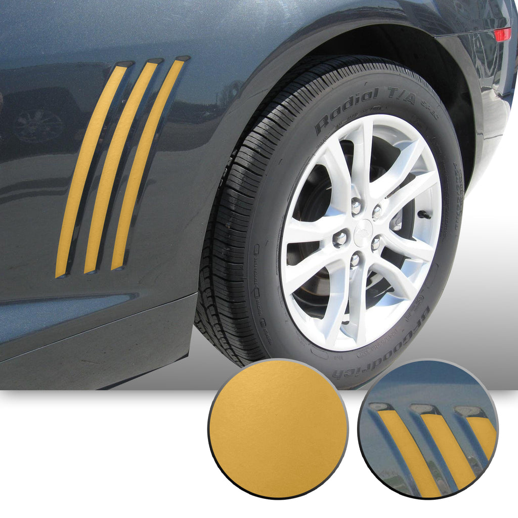 Side Vent Stipe Insert Overlay Vinyl Decal Compatible with and Fits Chevy Camaro 2010-2015