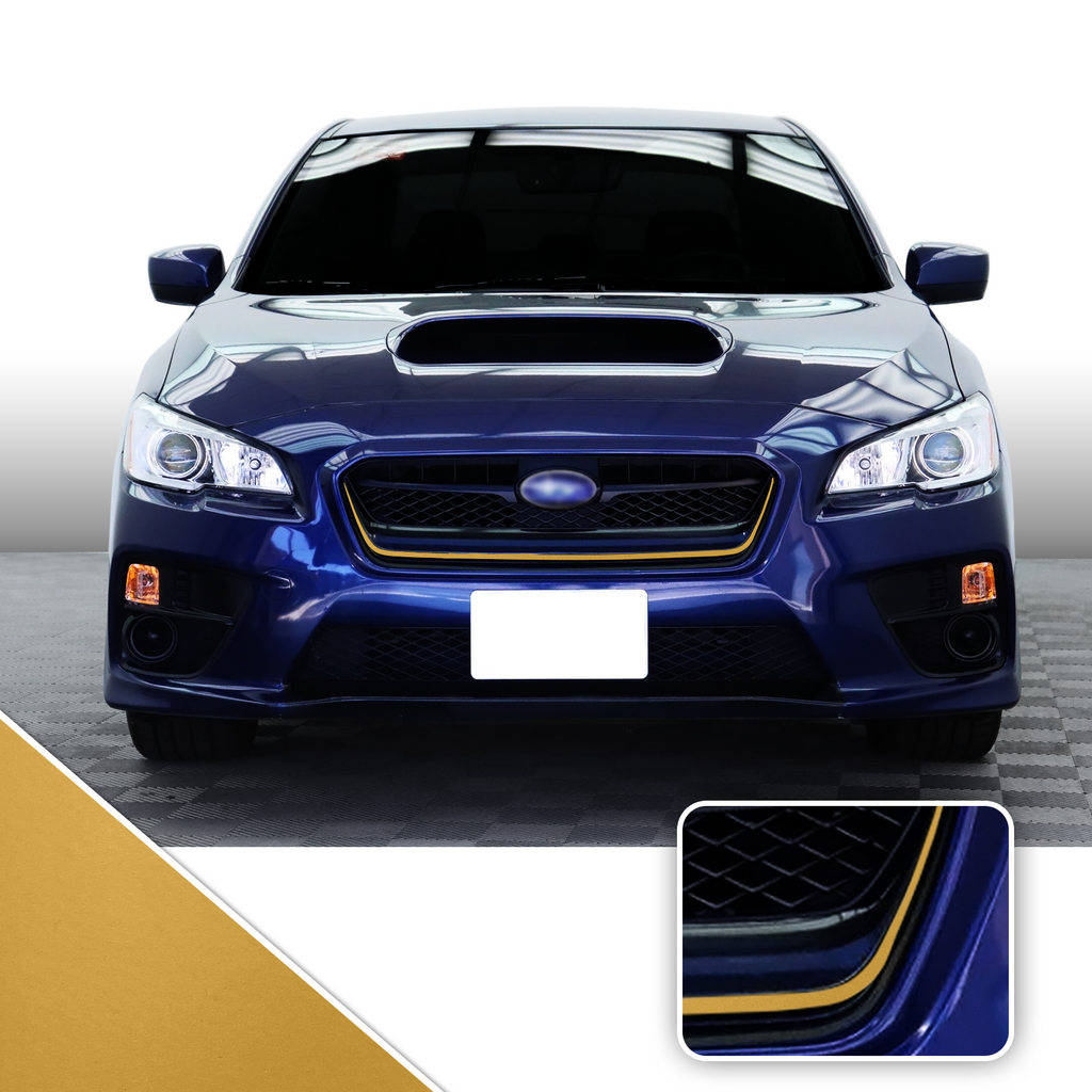Front Grille Pinstripe Vinyl Decal Overlay Wrap Trim Compatible with and Fits WRX STi 2015-2017