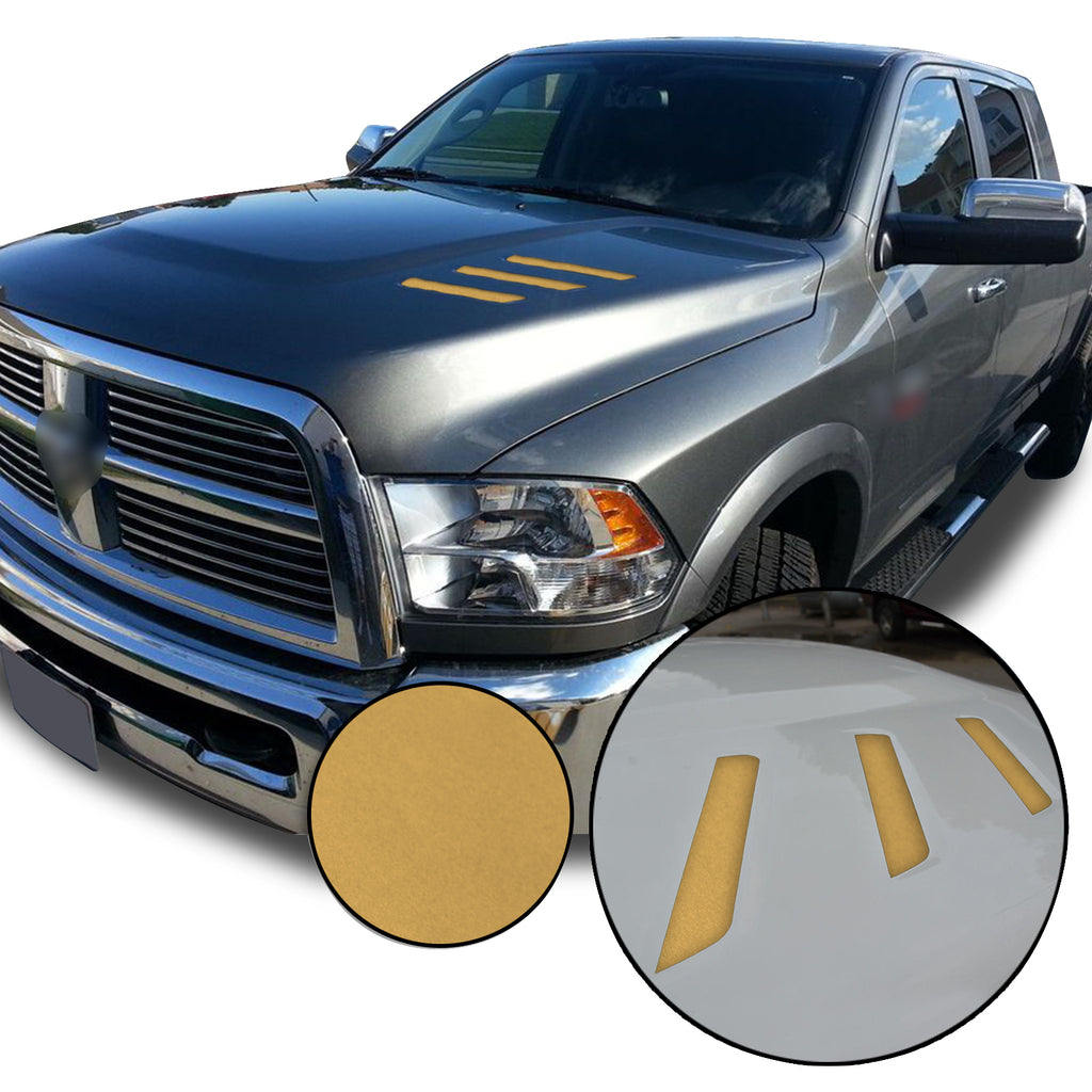 Front Hood Grille Stripe Insert Overlay Vinyl Decal Compatible with and Fits Dodge Ram 2010-2018