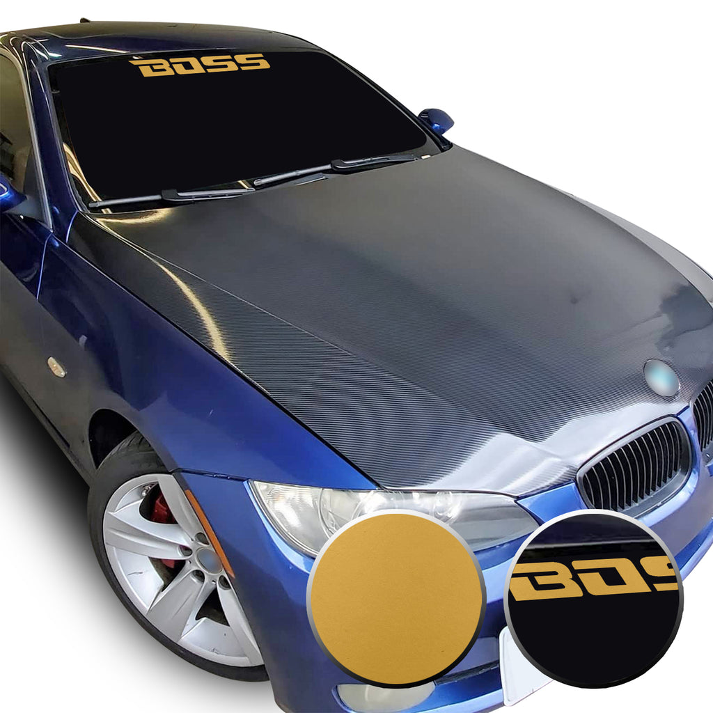 23" x 2.3" Boss Racing Performance Windshield Universal Overlay Pre Cut Graphic Vinyl Decal