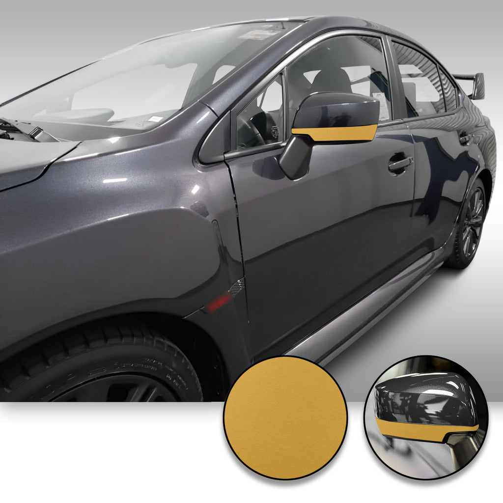 Side Mirror Accent Trim Overlay Wrap Vinyl Decal Sticker Compatible with and Fits WRX STi 2015-2020