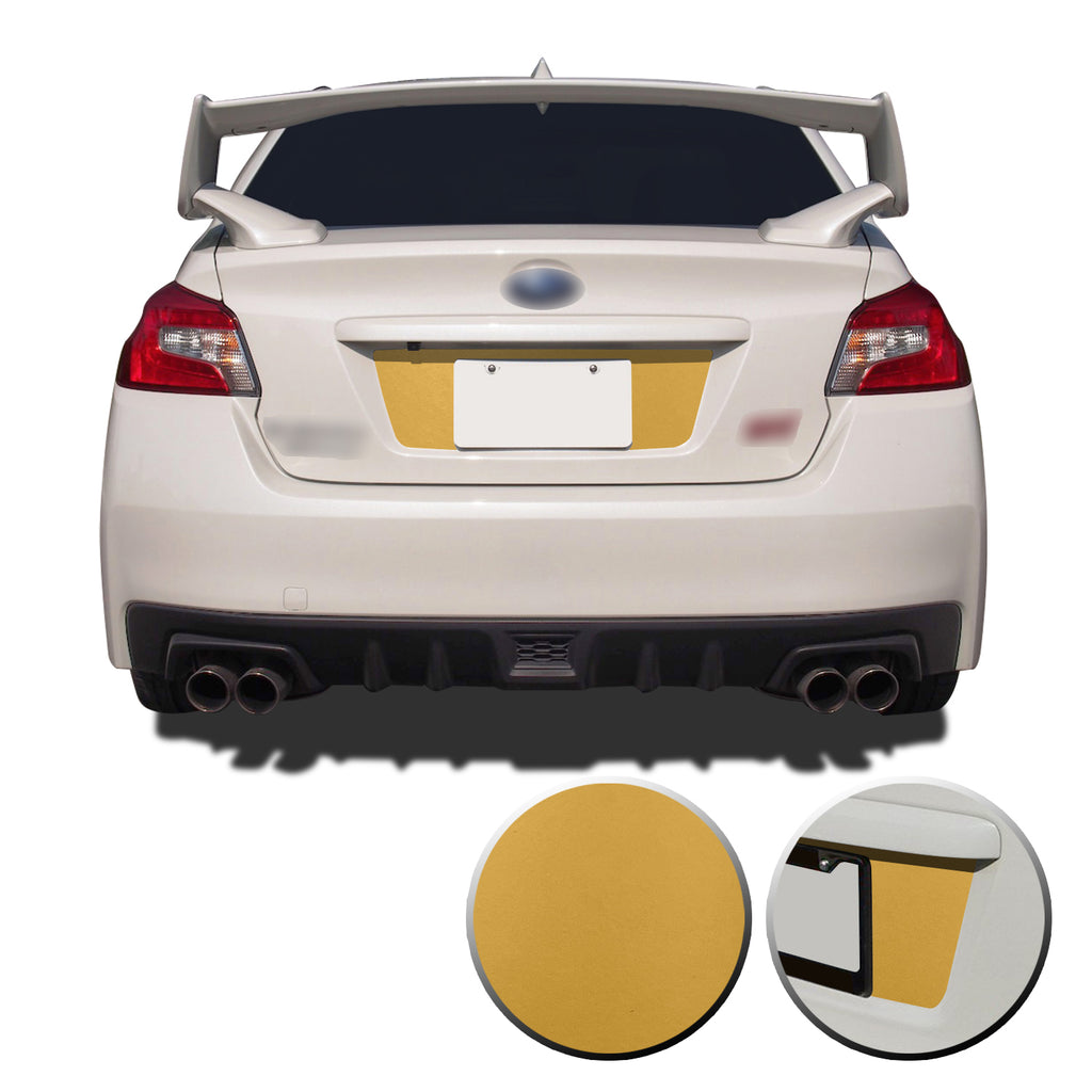 Trunk Rear License Trim Decal Overlay Compatible with and Fits Subaru WRX STi 2015-2020
