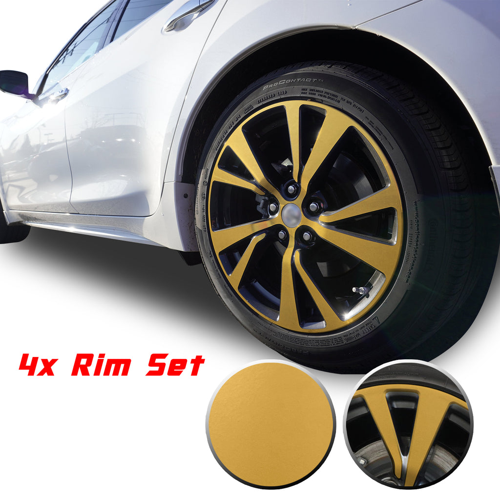 18" Wheel Rim Chrome Delete Vinyl Wrap Overlay Kit Compatible with and Fits Maxima 2016 - 2020