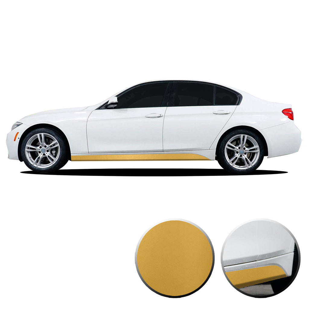 Lower Panel Side Skirt Accent Vinyl Overlay Compatible with BMW 3 Series F30 F31 E90 E91 2007-2019