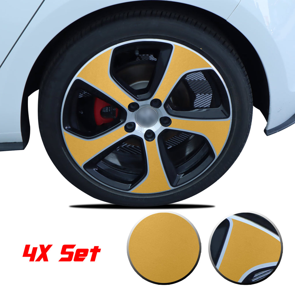 Wheel Rim Overlay Graphic Vinyl Decal Compatible with Volkswagen MK7 GTi 2014-2020